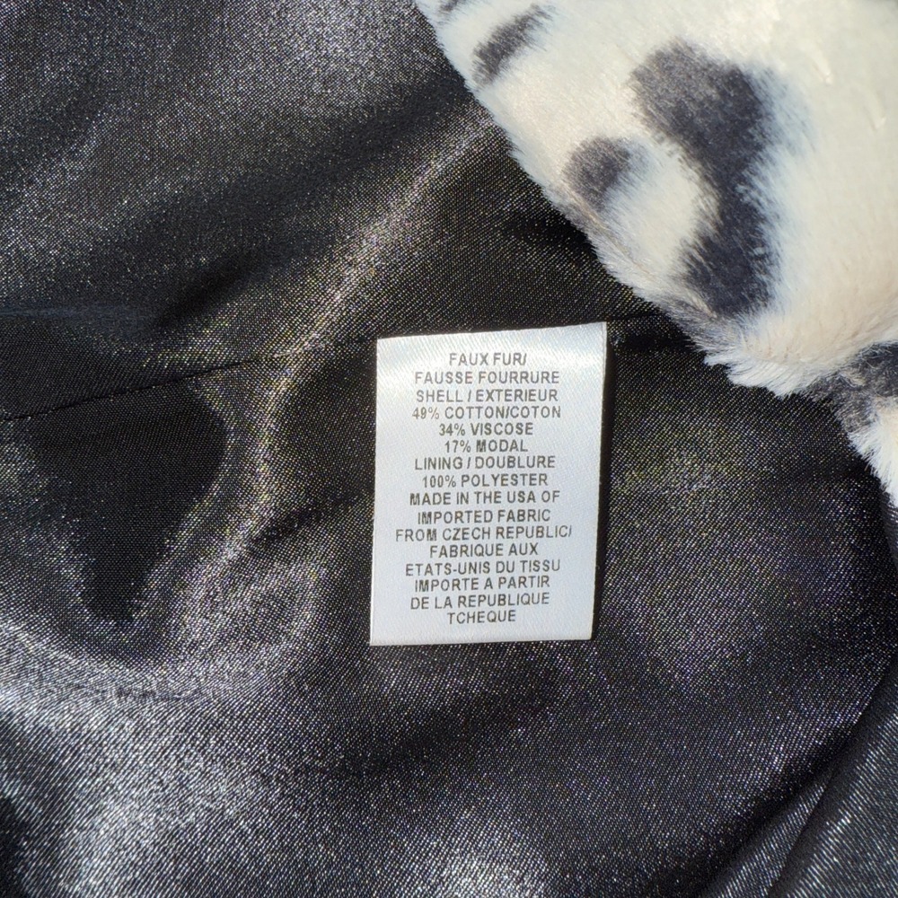 Milly of New York Faux Fur Leopard Print Mini Skirt Size 6 - Picture 5 of 5